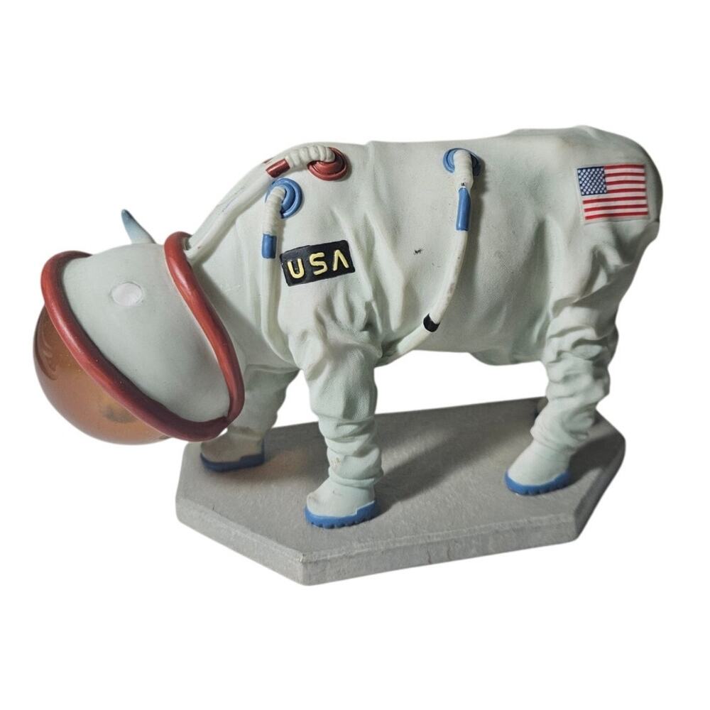 Cow Parade "Mooooonwalk" Figurine